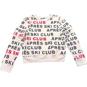 Chemistry Cream Sweatshirt with Black and Red Print